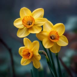 Jonquil yellow flowers in bloom, perfect for spring decor and inspiration.