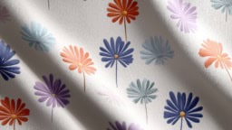 Colorful fabric ideas featuring vibrant aster prints for creative sewing projects.