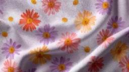 Inspiring purple fabric ideas featuring aster patterns for creative projects.