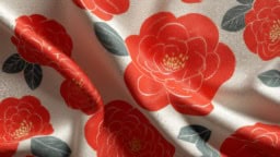 Camellia red fabric ideas for stylish home decor and fashion projects.