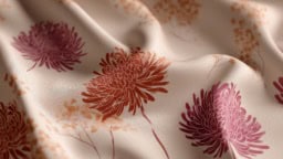 Chrysanthemum fabric craft ideas for creative home decor and DIY projects.