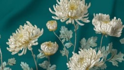 Chrysanthemum flower fabric ideas for creative home decor and stylish sewing projects.