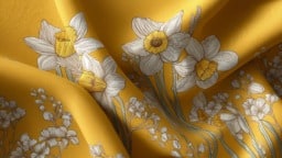 Daffodil yellow fabric ideas for home decor and stylish fashion projects.