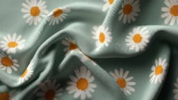 Teal daisy fabric ideas for sewing and home d&eacute;cor projects.
