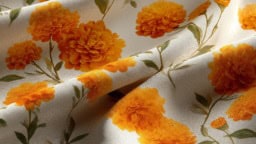 Marigold flower fabric patterns for vibrant home decor and sewing projects.