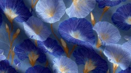 Morning glory blue fabric inspiration for home decor and creative projects.