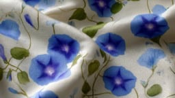 Morning glory flower fabric patterns for creative sewing and crafting ideas.
