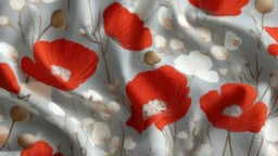 Poppy-themed nursery fabric ideas for stylish childrens room decor.