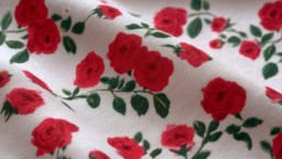 Beautiful red rose fabric ideas for home decor and crafting projects.