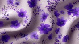 Violet floral fabric ideas for home decor and fashion projects.