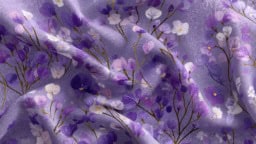 Violet and purple fabric ideas for creative projects and home decor inspiration.
