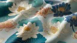 White water lily fabric ideas for stylish home decor and fashion design.