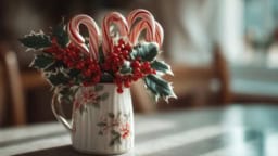 Festive holly-themed Christmas mug perfect for holiday gifting