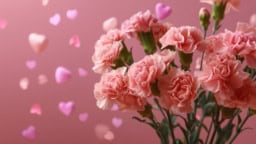 Carnation Blooms for Valentine's Day Romantic Gesture Beautiful carnation flowers for Valentine's Day