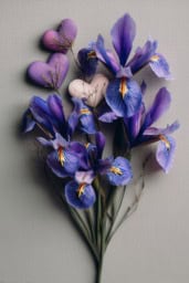 Iris Bouquet for Valentine's Day Gift Idea Beautiful iris bouquet perfect for Valentine's Day