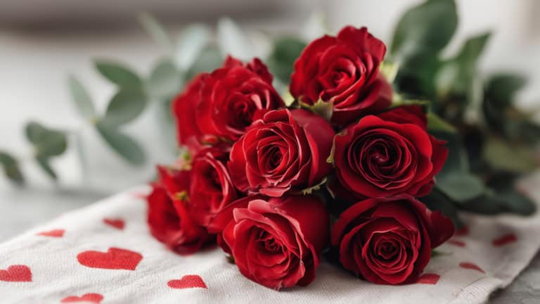 Romantic rose bouquet perfect for Valentine's Day