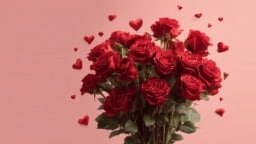Beautiful roses for Valentine's Day gift and surprise