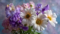 Pastel bouquet of daisy flowers perfect for birthday celebrations