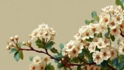 Hawthorn May Flower Arrangement Bloom Beautiful arrangement of hawthorn may flowers in bloom