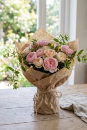 Roses Romance Flower Wrap Arrangement Gift Beautiful rose flower wrap arrangement for romantic gifts